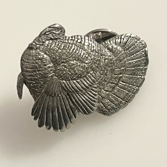 GG Harris 1992 Fine Pewter Turkey Brooch 328 Pin - Picture 10 of 10